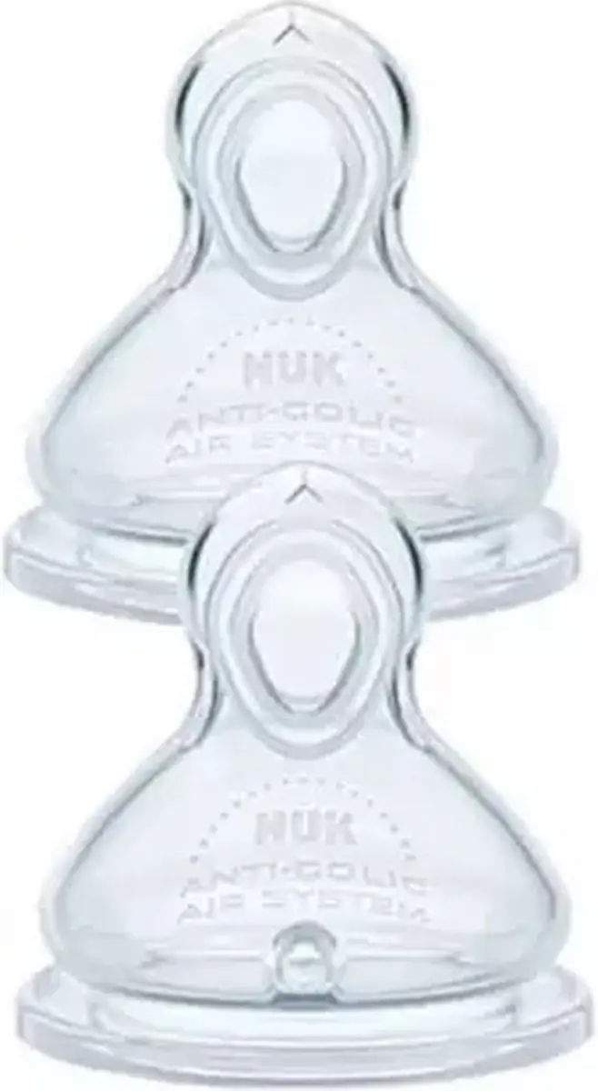 NUK First Choice Flesspeen Flow Control - 2 Stuks
