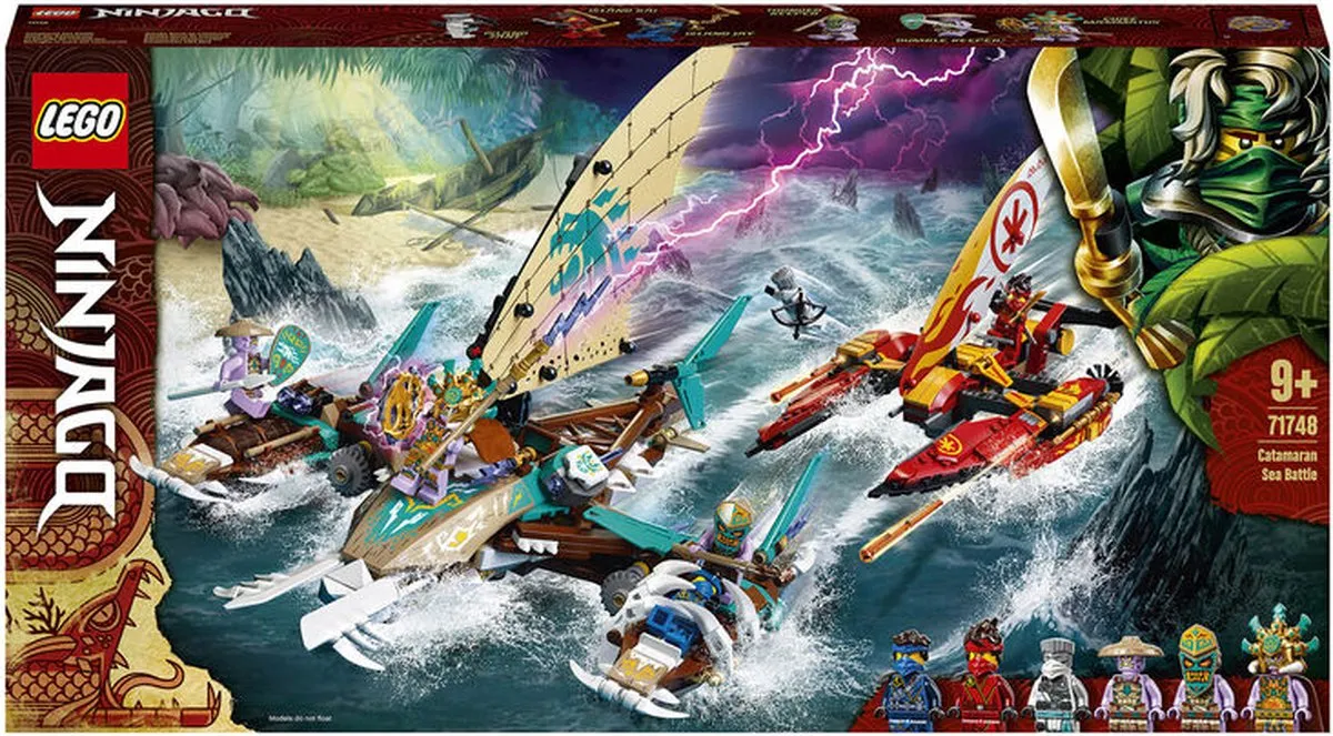 LEGO Ninjago Catamaran Zeeslag 71748 - 166 Stukken