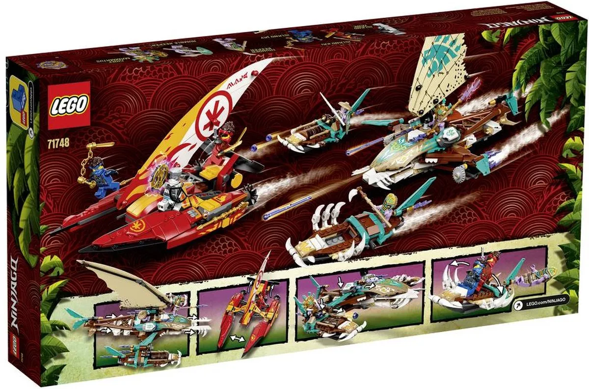 LEGO Ninjago Catamaran Zeeslag 71748 - 166 Stukken