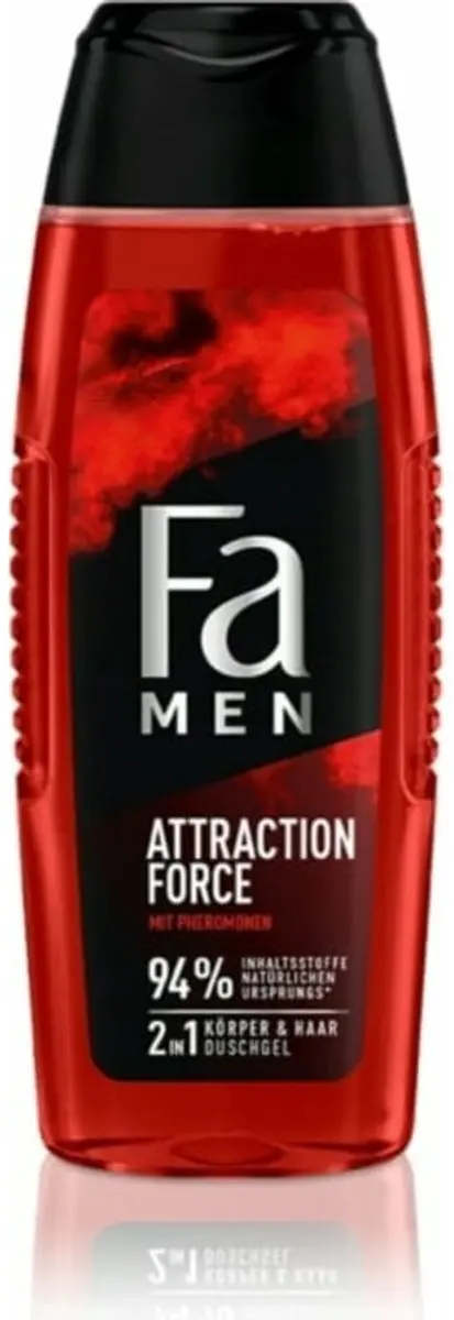 Fa Men Attraction Force Douchegel & Shampoo 250ml - 3 Stuks
