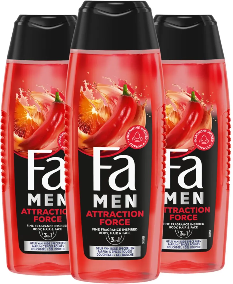Fa Men Attraction Force Douchegel & Shampoo 250ml