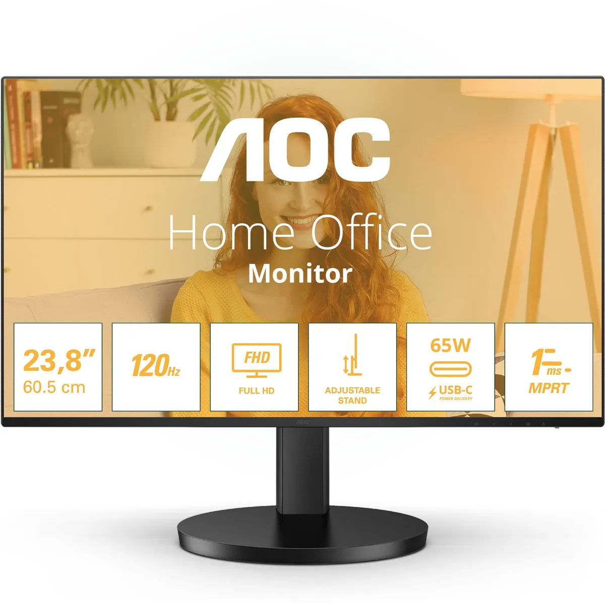 AOC 24B3CF2 Full HD Monitor 24 inch - 100Hz - 1ms - FreeSync