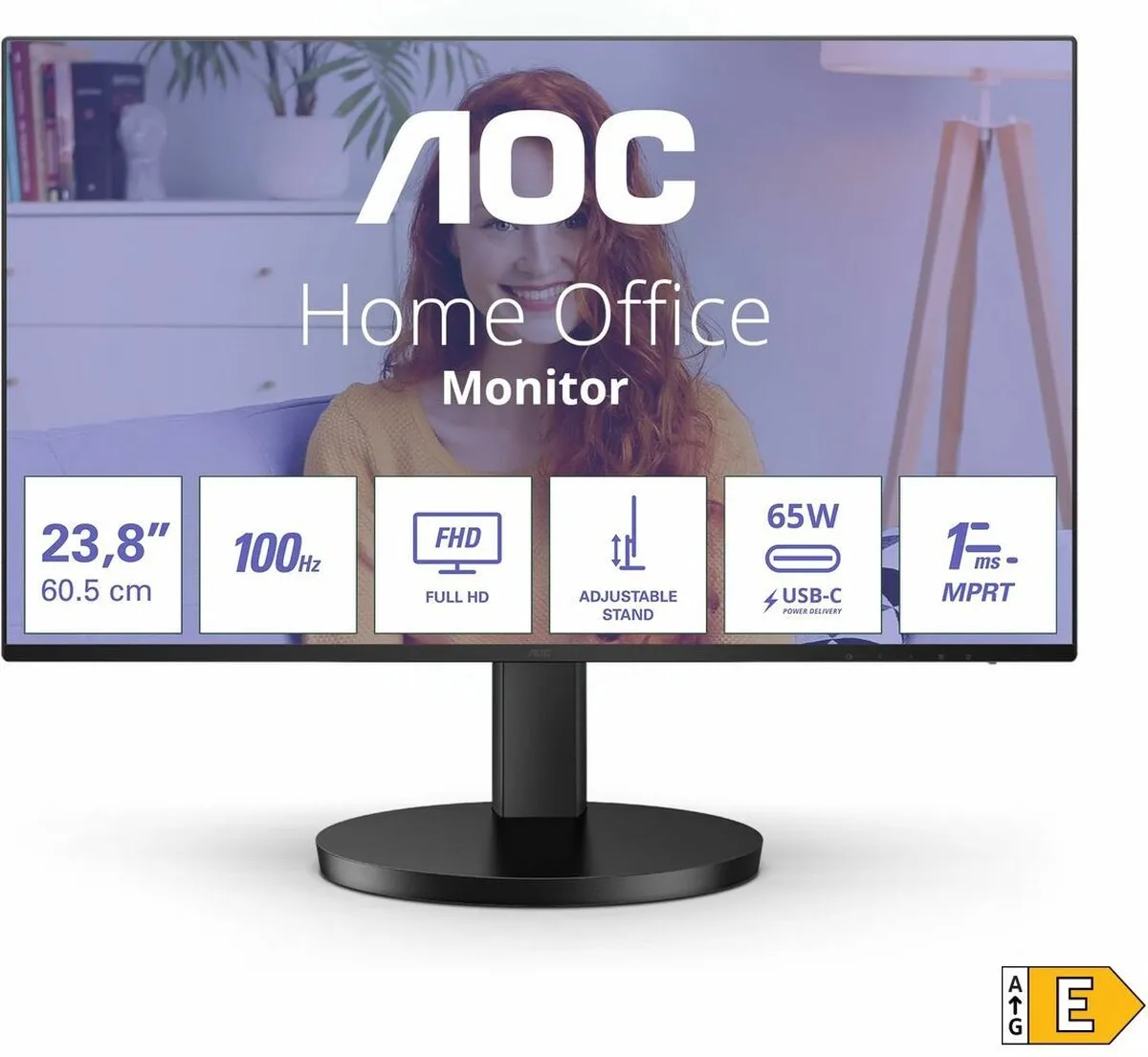 AOC 24B3CF2 Full HD Monitor 24 inch - 100Hz - 1ms - FreeSync - afbeelding 6 van 6