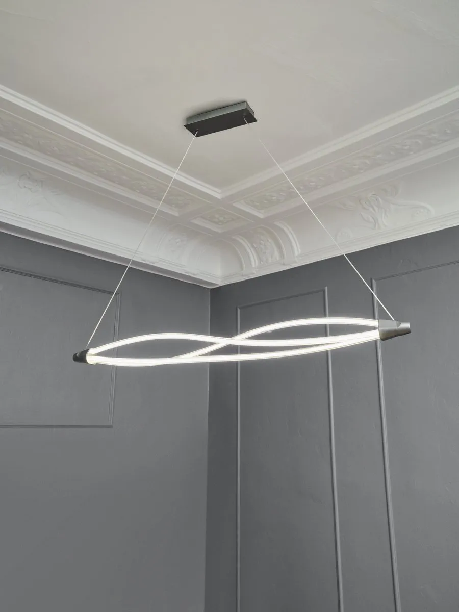 LEDVANCE Decor Swirl Hanglamp 22W 2400lm - Donkergrijs