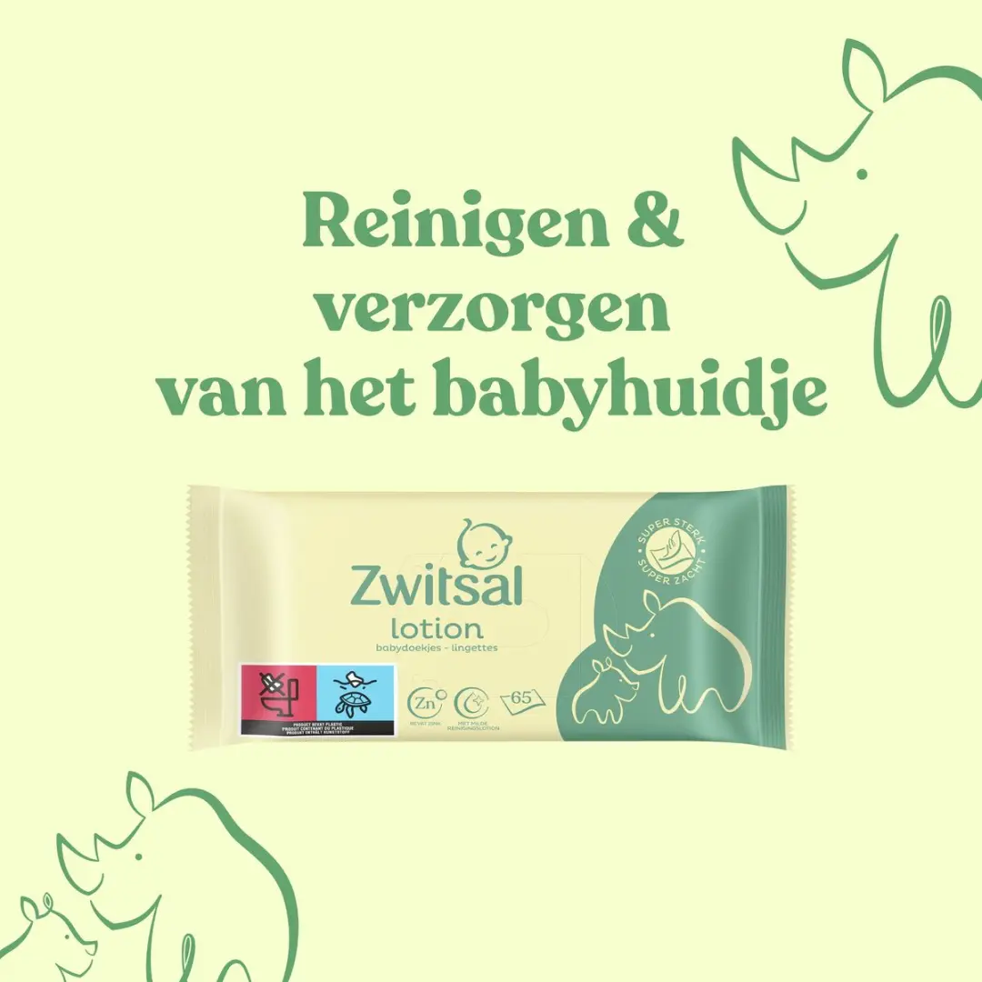 Zwitsal Billendoekjes Lotion 1560 Stuks - 24x65