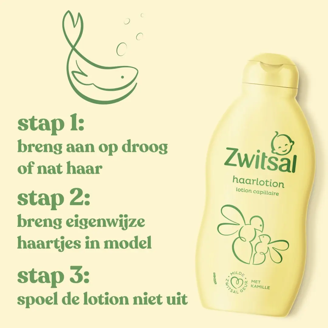 Zwitsal Baby Haarlotion 200ml - 6 Stuks