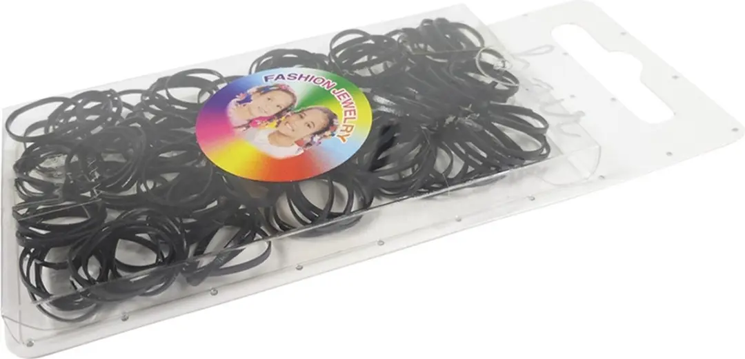 Haarsoires Haarelastiekjes Mini 1cm - Zwart - 150 Stuks