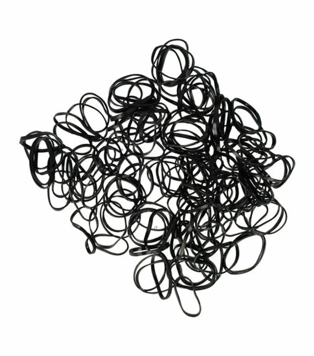 Haarsoires Haarelastiekjes Mini 1cm - Zwart - 150 Stuks