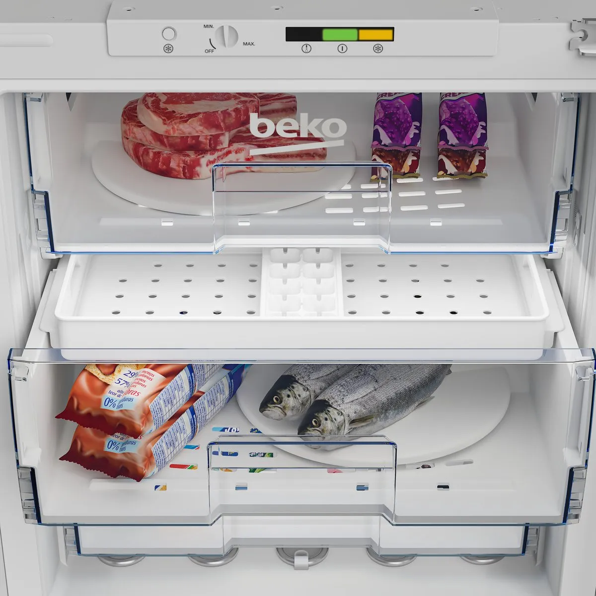 Beko BU1204N Onderbouw Vrieskast 94L - Wit