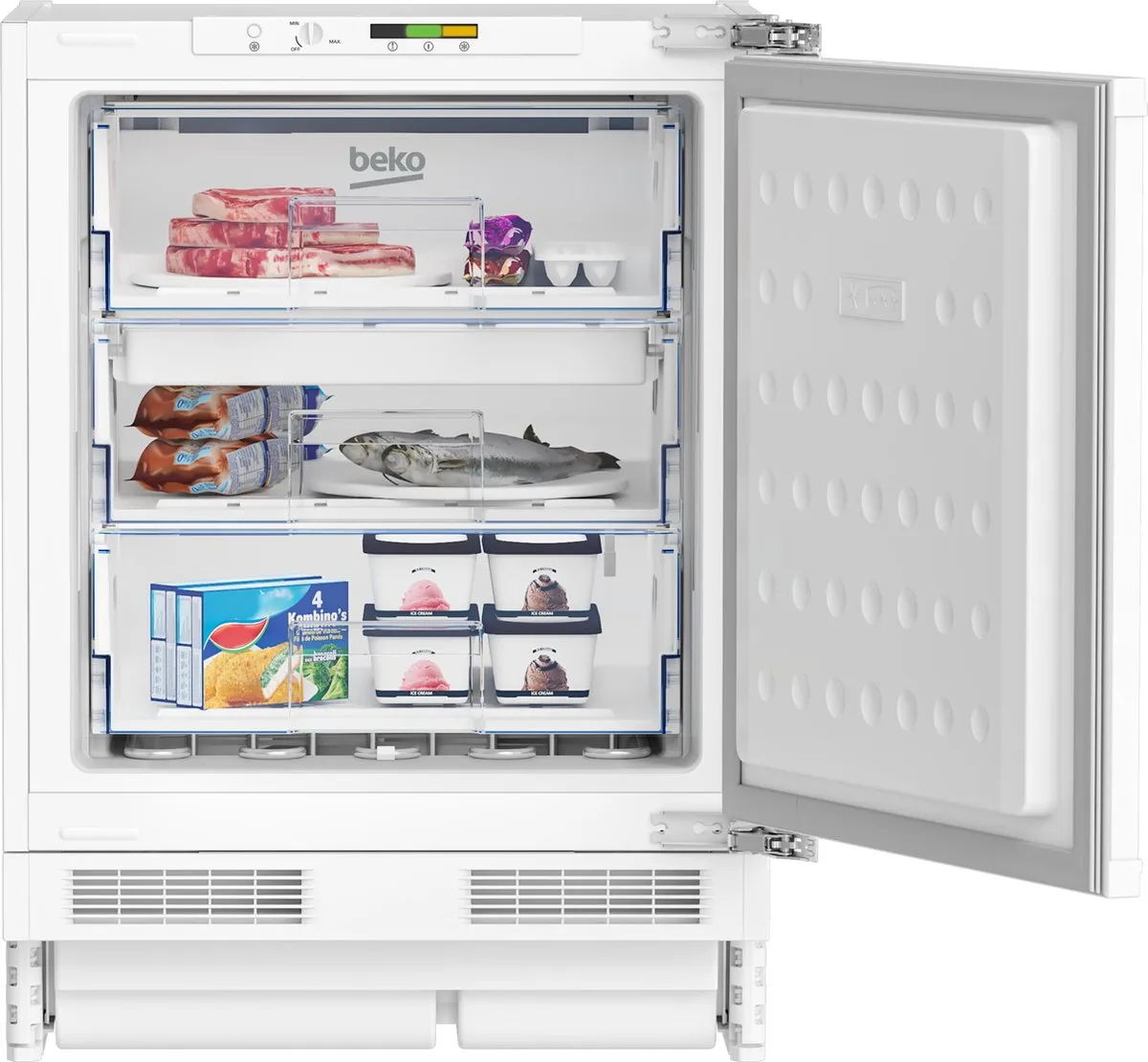Beko BU1204N Onderbouw Vrieskast 94L - Wit