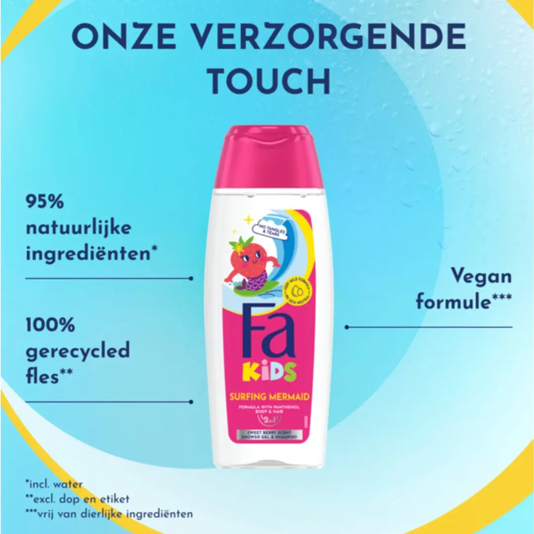 Fa Kids Underwater Fantasy Douchegel & Shampoo 250ml