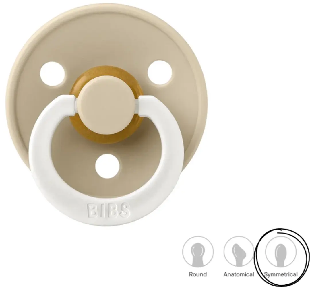 BIBS Symmetrisch Fopspeen 0-6 Maanden - Vanilla Glow