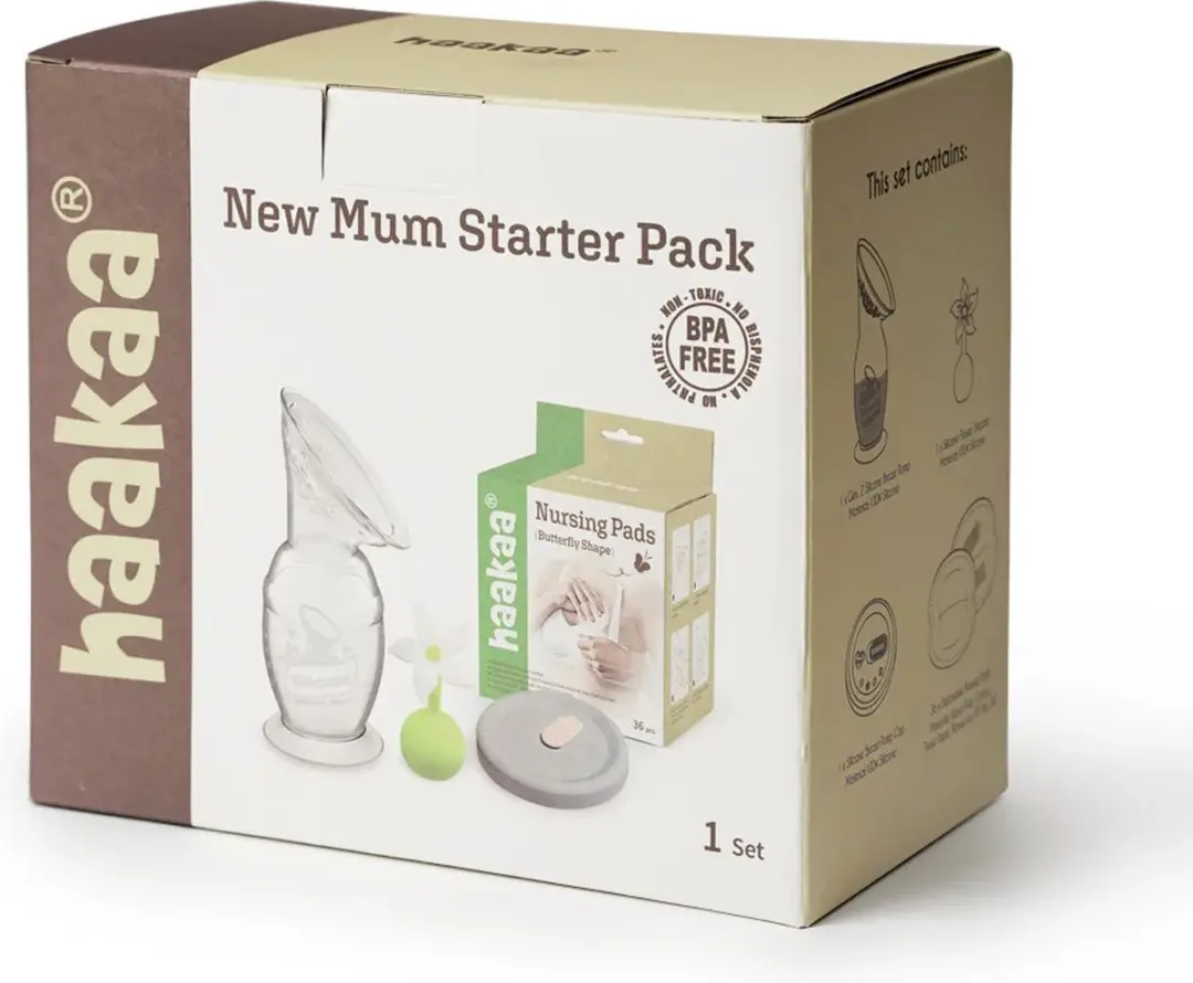 Haakaa New Mum Starter Pack Gen 2 - Borstkolf 150ml - 4 Stuks