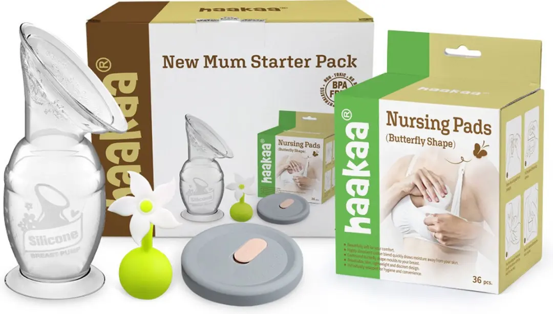 Haakaa New Mum Starter Pack Gen 2 - Borstkolf 150ml - 4 Stuks
