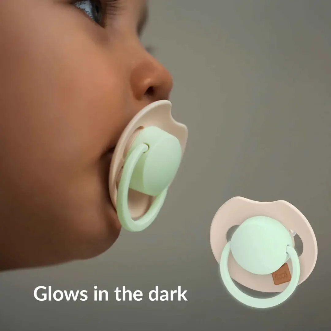 Difrax LOVI Dynamische Prime Glow Fopspeen 0-6 Maanden - 2 Stuks