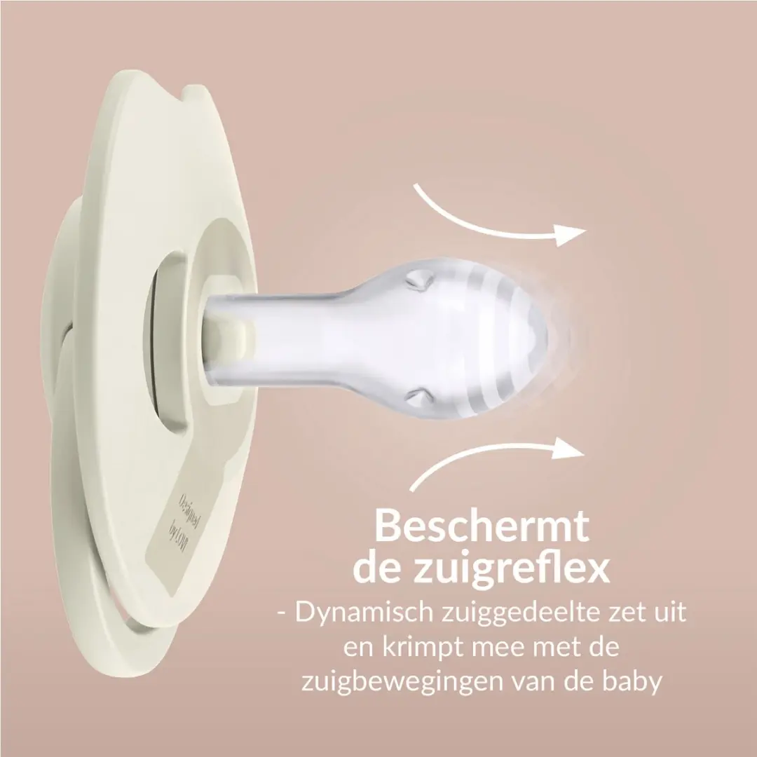 Difrax LOVI Dynamische Prime Glow Fopspeen 0-6 Maanden - 2 Stuks