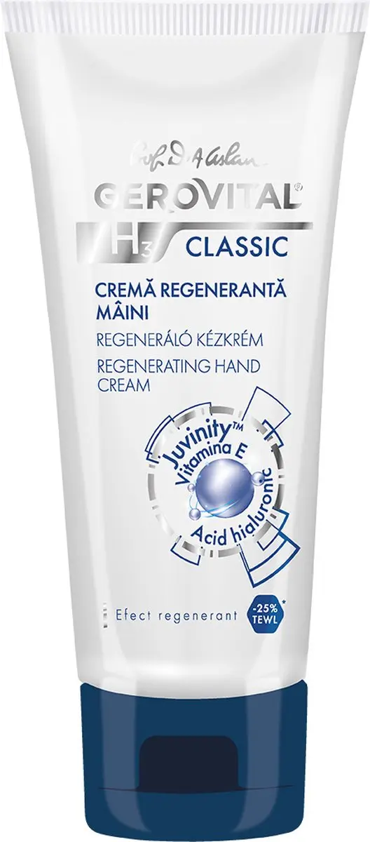 Gerovital Regenererende Handcrème met Hyaluronzuur en Vitamine E 100ml