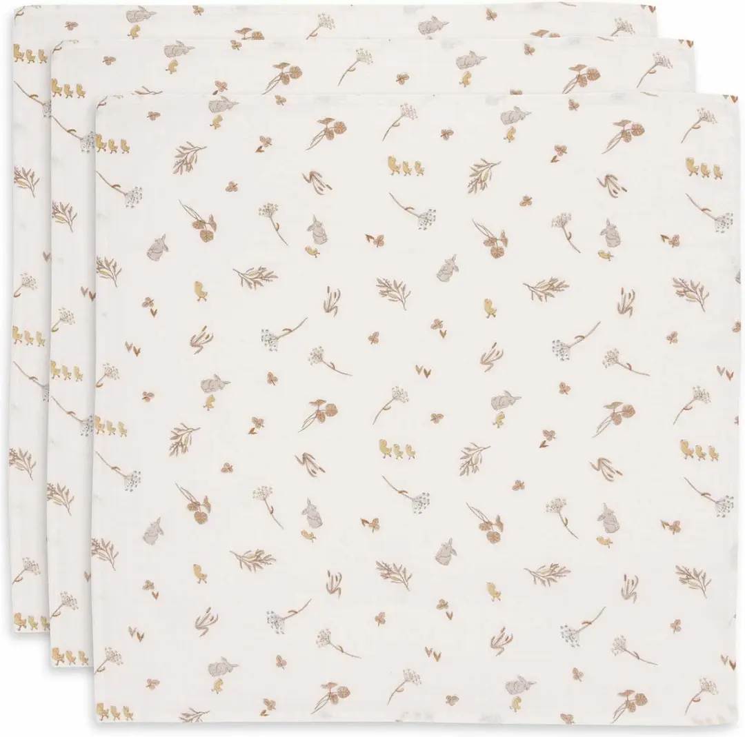 Jollein Hydrofiele Doek Small Riverside - 70x70cm - 3 Stuks