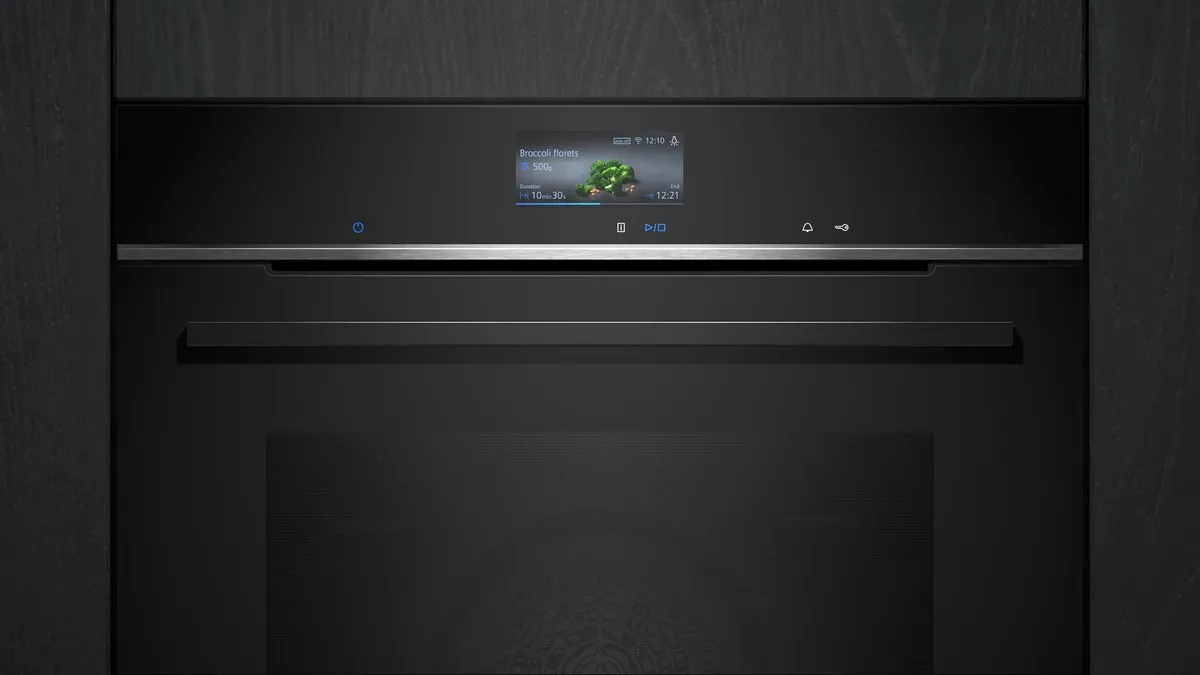 Siemens iQ700 HB736G1B1 Inbouwoven 71L - 4D Hetelucht - Zwart