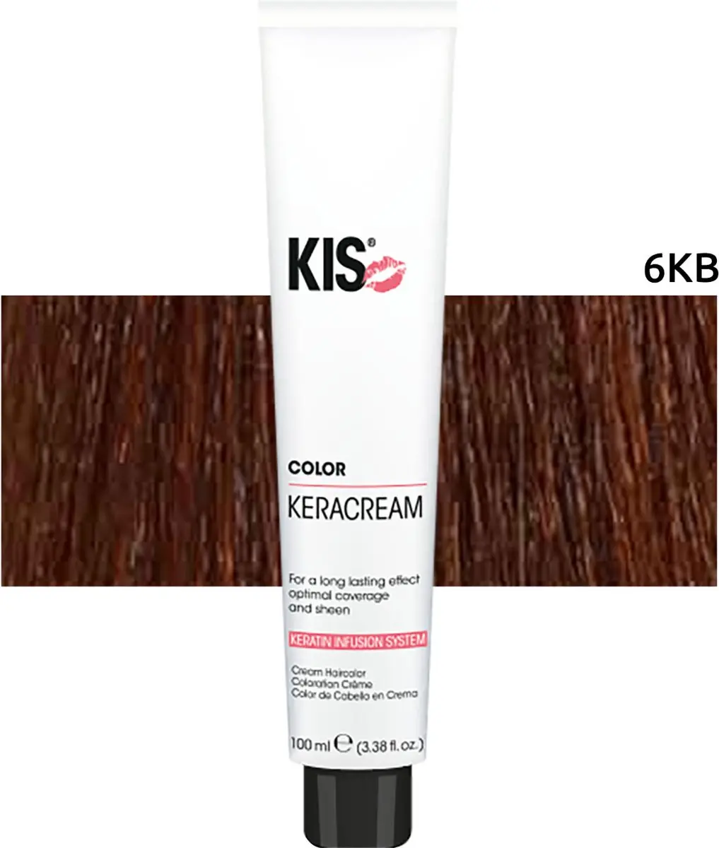 KIS KeraCream Color 6KB Permanent Haarkleuring 150ml