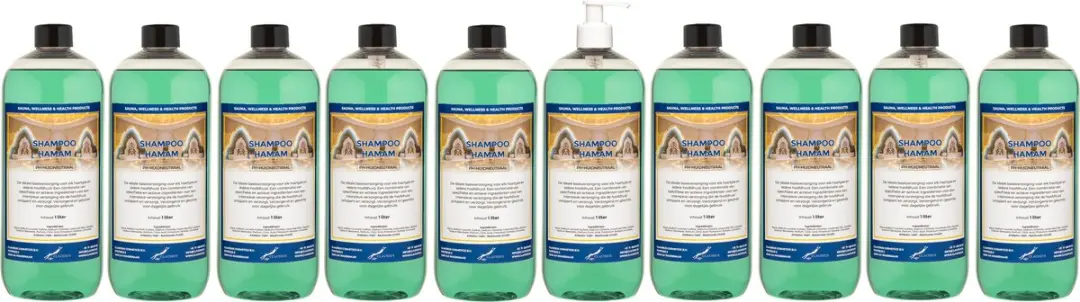 Splashbox Cosmetics Shampoo Hamam 1L - 10 Stuks