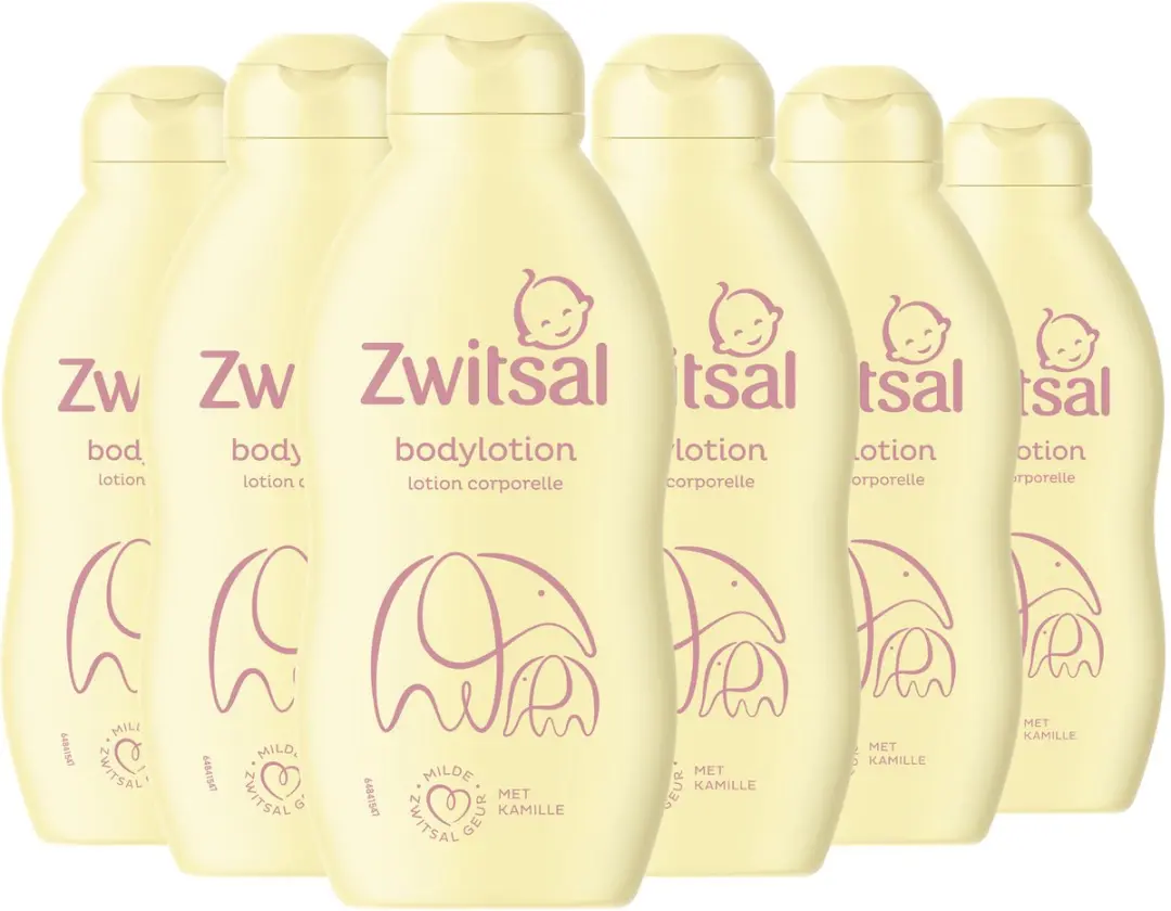 Zwitsal Baby Bodylotion 200ml - 6 Stuks