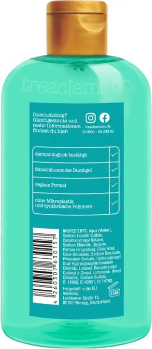 Treaclemoon Douchegel Taste The Beach Life - Limoen Cactus 375ml