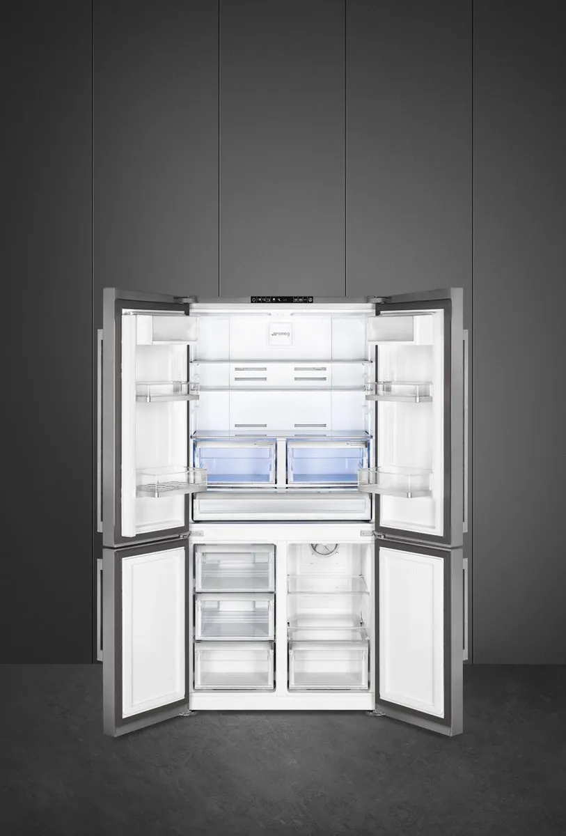 Smeg FQ60XE Vrijstaande Koelkast 4 Deuren - No Frost - RVS