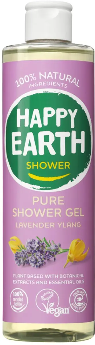 Happy Earth Douchegel Lavender Ylang 300ml