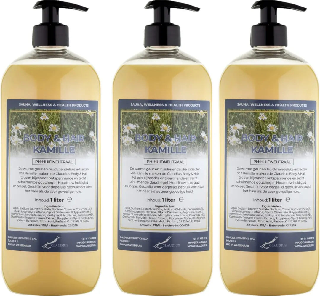 Splashbox Cosmetics Body & Hair Kamille 3 Liter - 3x1L