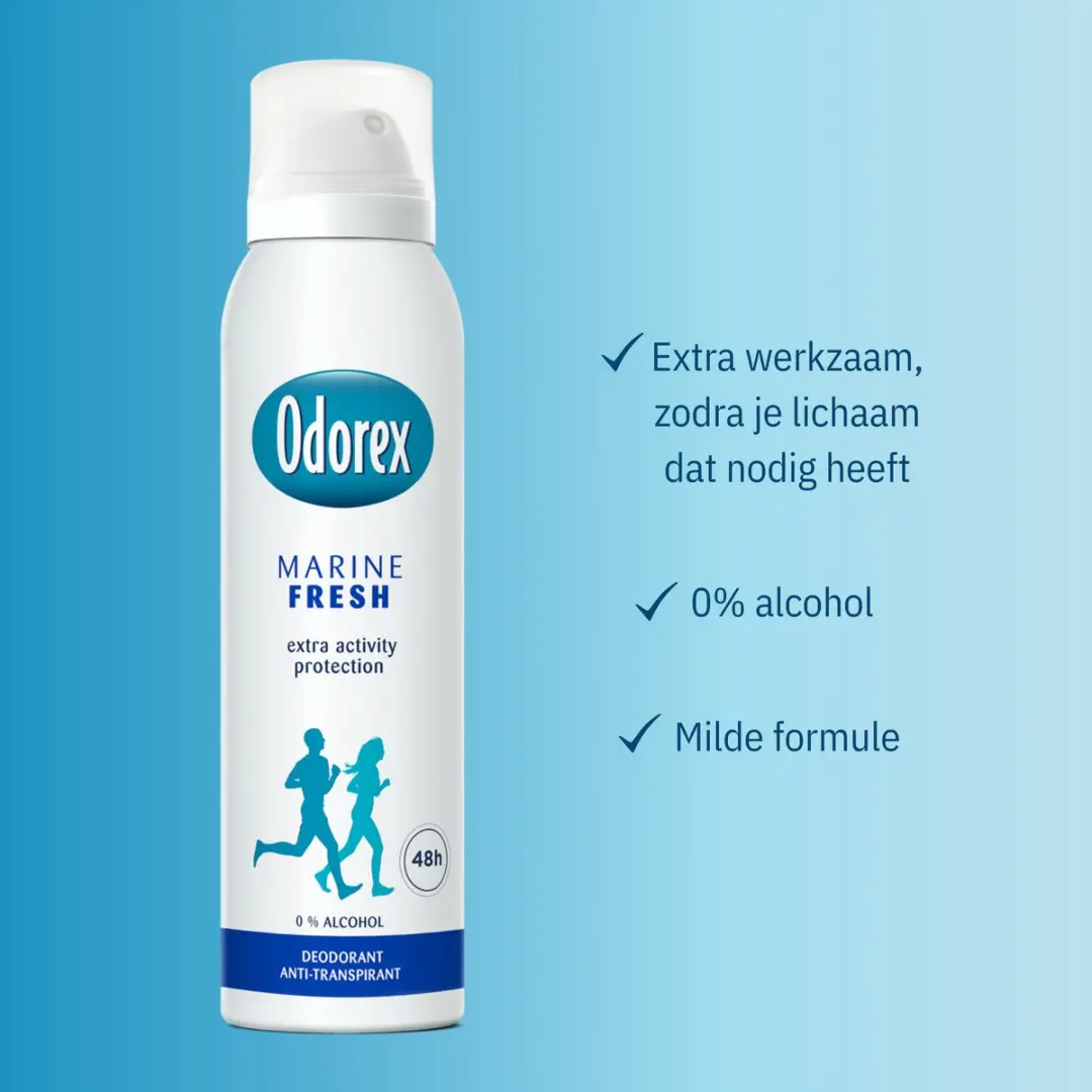 Odorex Marine Fresh Anti-Transpirant Spray - 6x150ml