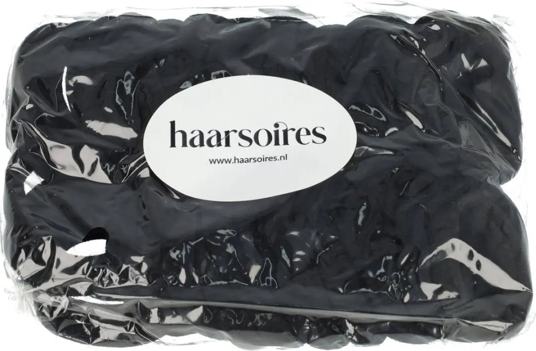 Haarsoires Haarelastieken Basic 4cm - Zwart - 50 Stuks