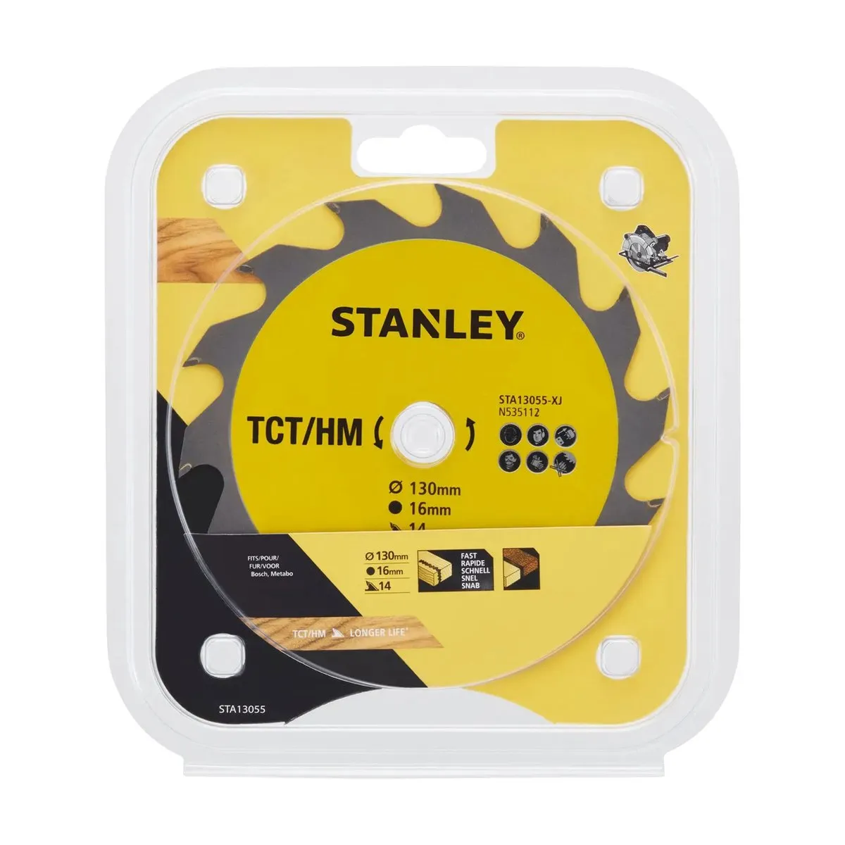 Stanley Cirkelzaagblad 130x16mm 14 Tanden STA13055-XJ