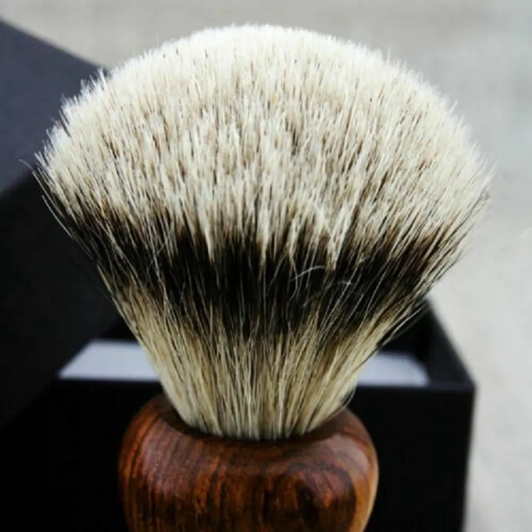 Haryali London Scheerkwast Palissander - Synthetisch Zilver