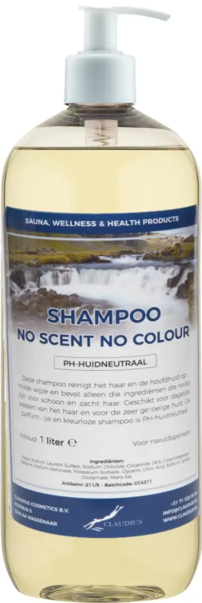 Splashbox Cosmetics Shampoo No Scent No Colour 1L