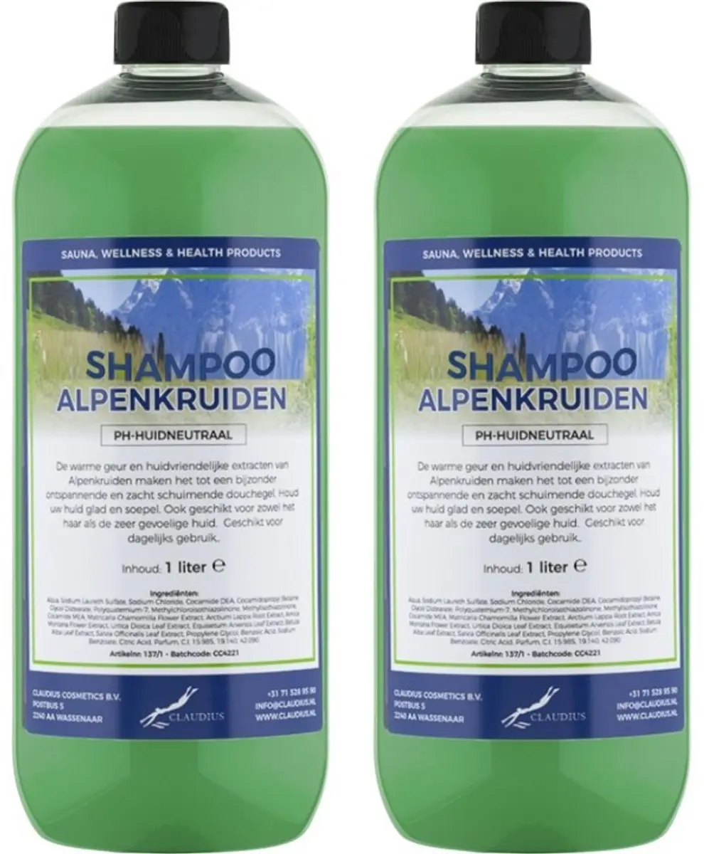 Splashbox Cosmetics Alpenkruiden Shampoo 1L