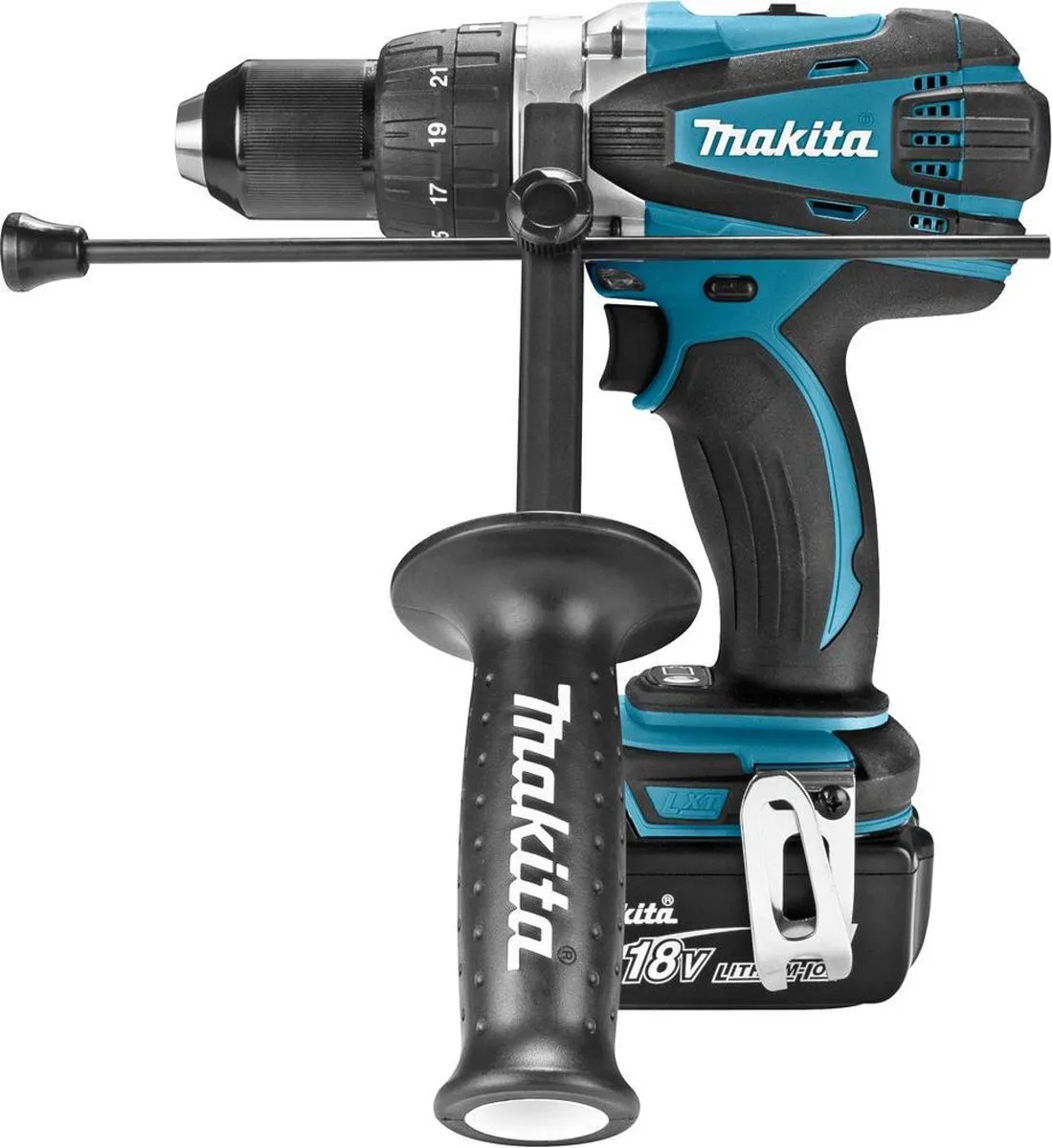 Makita DHP458RME Klopboormachine 18V - 2x 4.0Ah - 91Nm