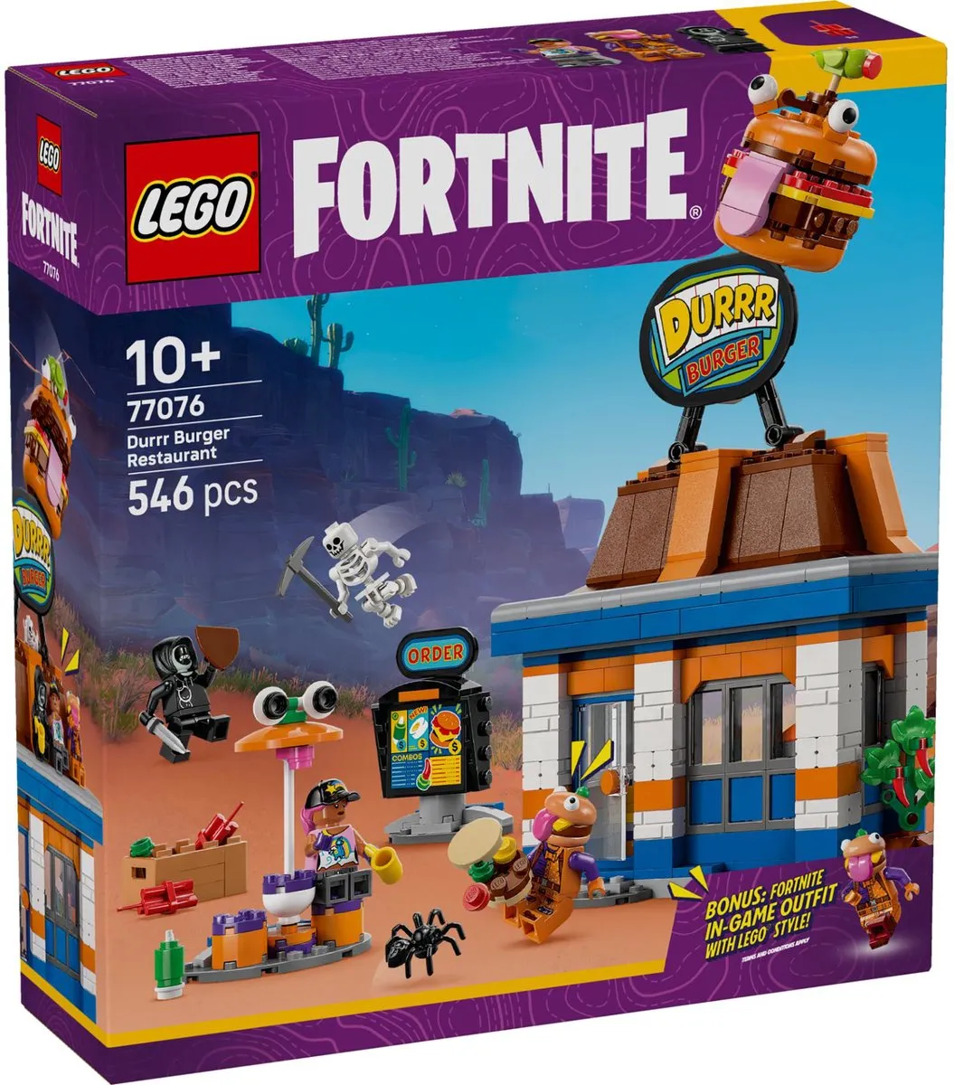 LEGO Fortnite Durrr Burger Restaurant 77076 - 546 Stukken