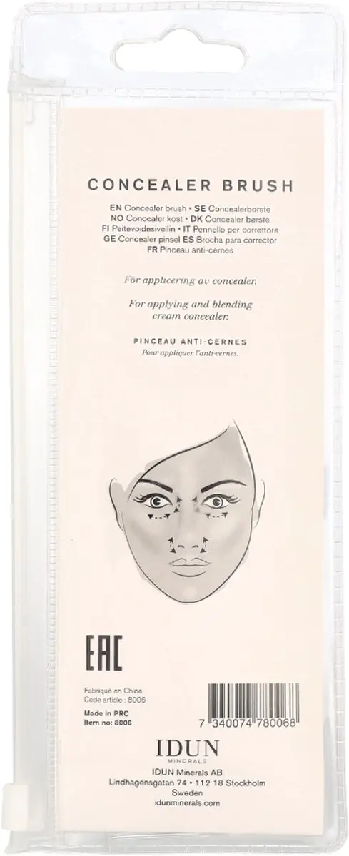Idun Minerals Concealer Penseel - Transparant