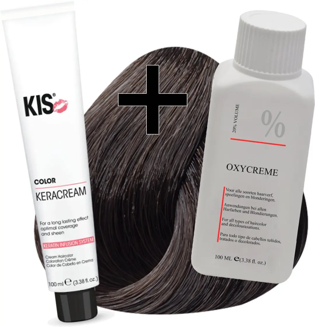 KIS Haarverfset 5A Licht Asbruin 100ml