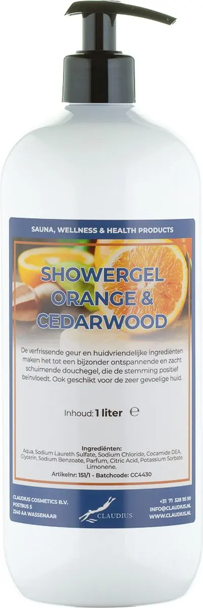 Splashbox Cosmetics Douchegel Sweet Orange & Cedarwood 1L