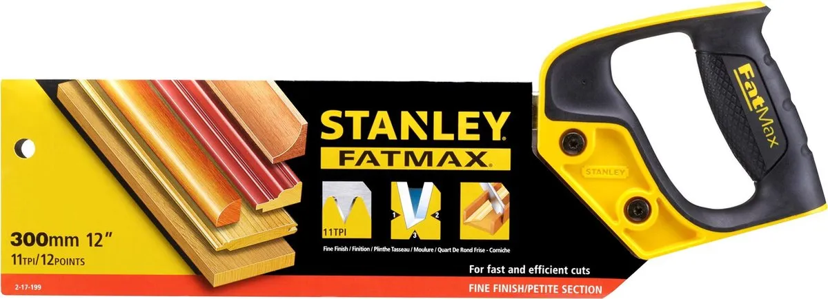 Stanley FatMax Kapzaag 300mm 11 TPI - Hout