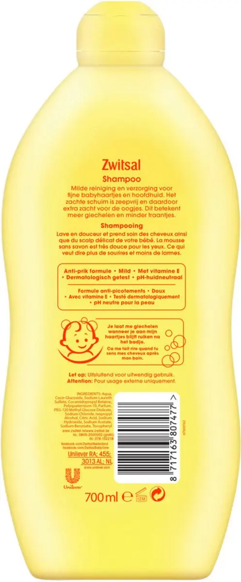 Zwitsal Babyshampoo 700ml