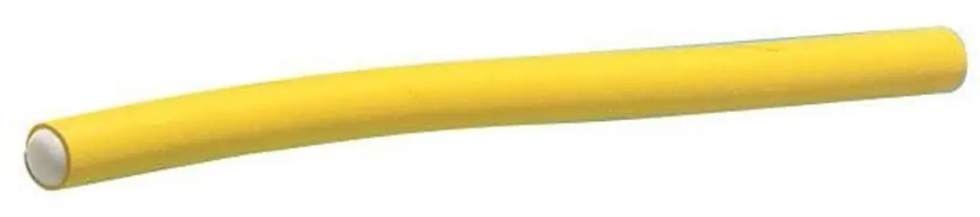 Comair Papilotten 10mm x 17cm - Geel - 6 Stuks