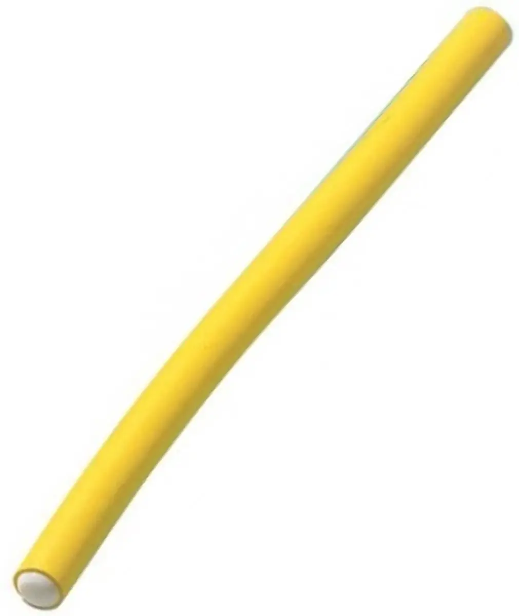Comair Papilotten 10mm x 17cm - Geel - 6 Stuks