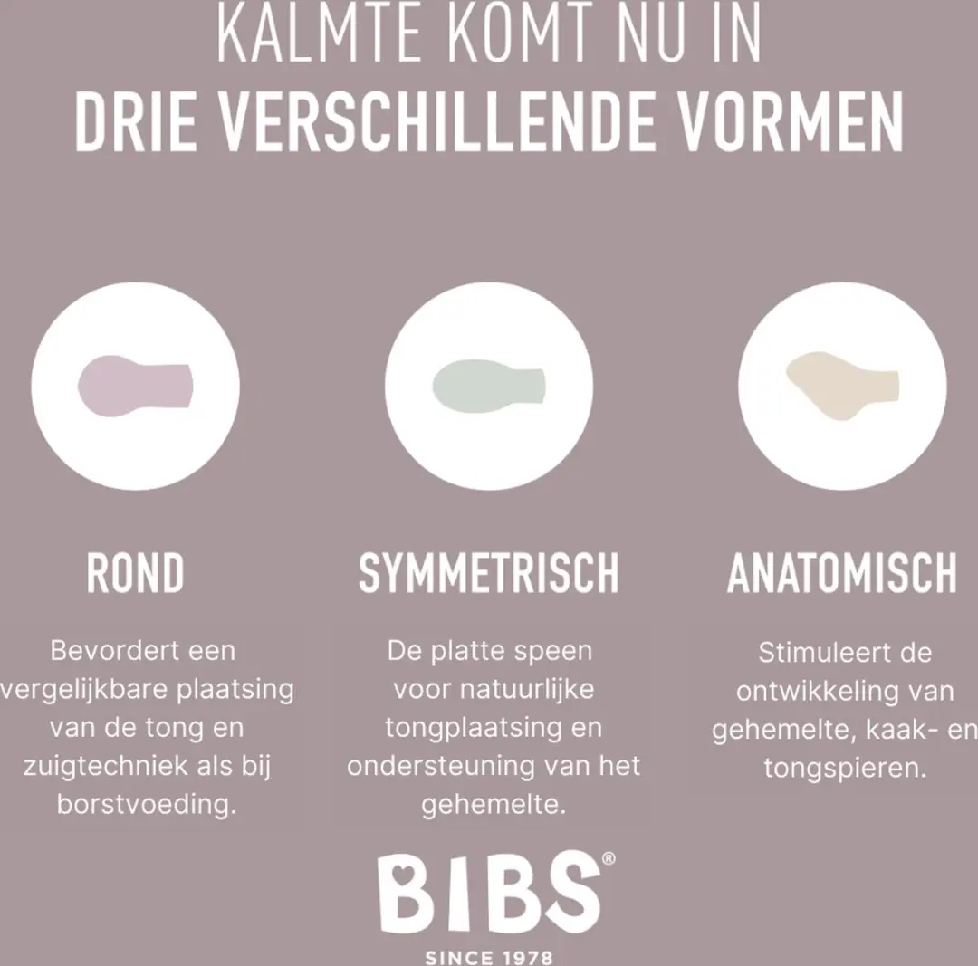 BIBS Fopspenen Maat 2 6-18 maanden - Latex - 4 Stuks