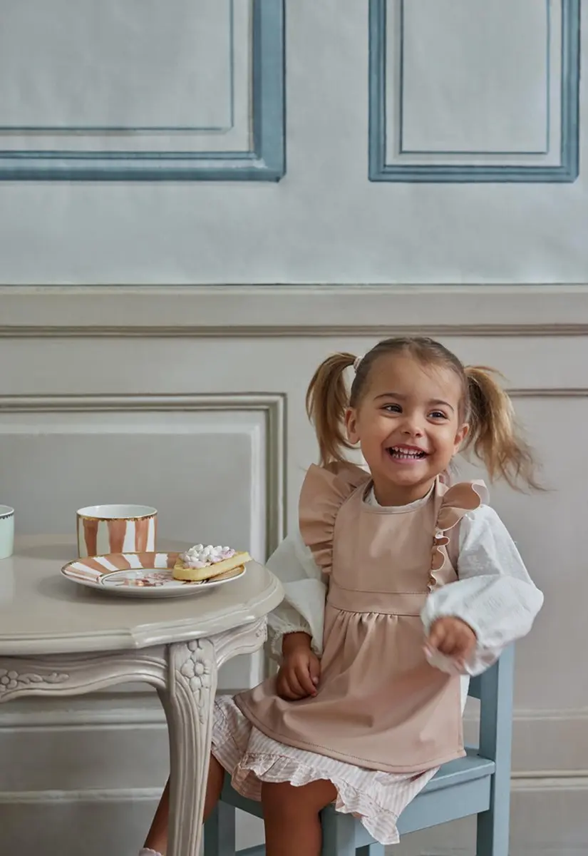 Elodie Bunny Darling Porseleinen Babyservies - 1 Bord + Kom