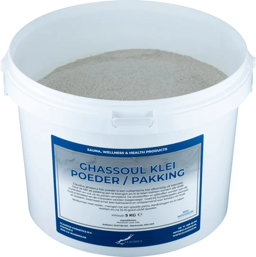Splashbox Cosmetics Ghassoul Klei Poeder 5 kg