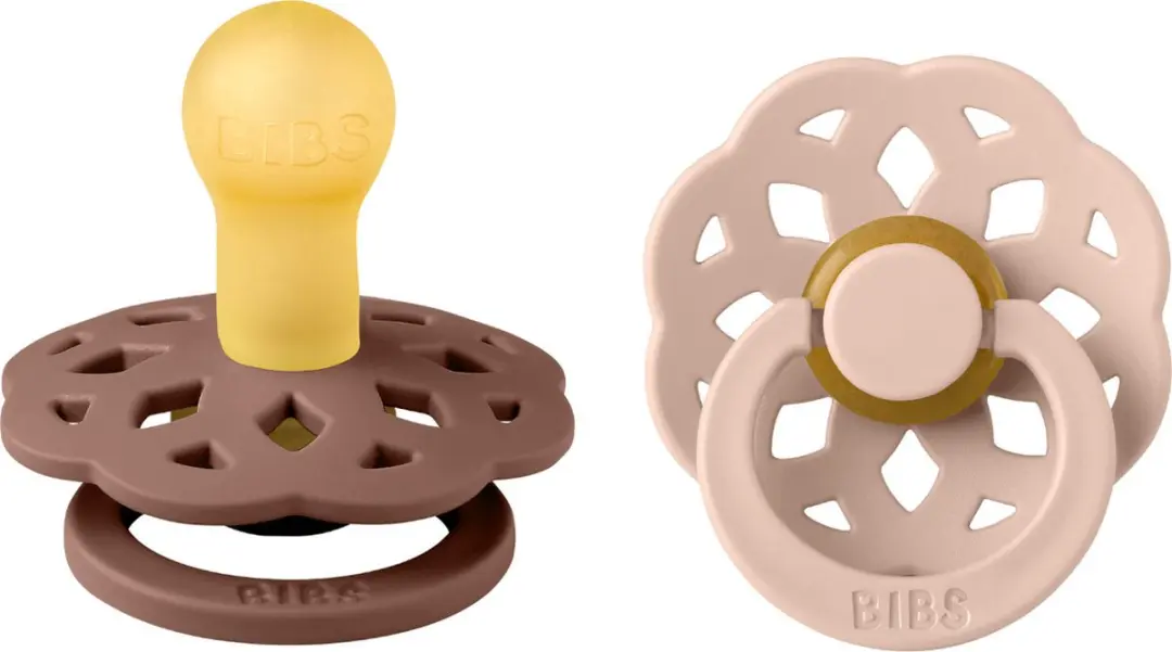 BIBS Boheme Fopspeen Maat 1 - 2 Stuks - Woodchuck/Blush