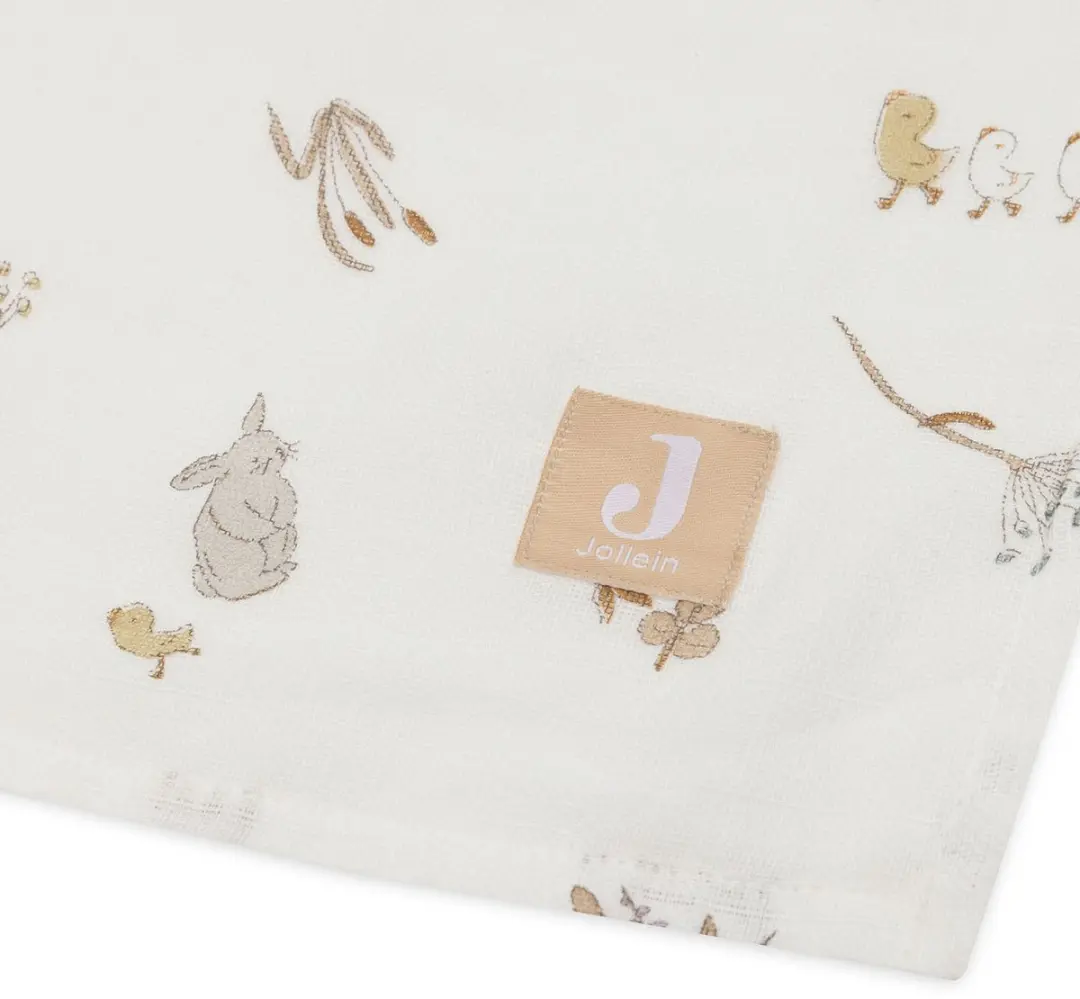 Jollein Hydrofiele Doek Large 115x115cm - Riverside - 2 Stuks